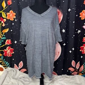 Gray V-Neck BKE Top